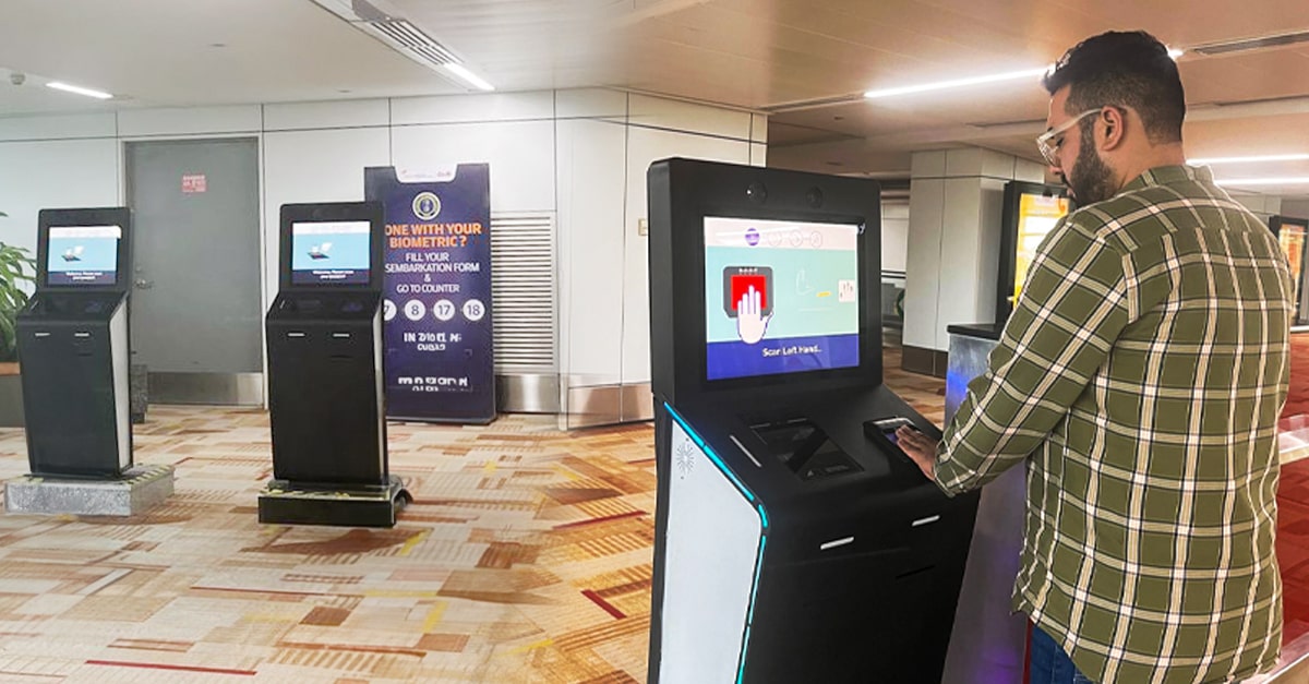 First Ever in India: Delhi Airport Introduces Biometric Kiosks For Faster Immigration